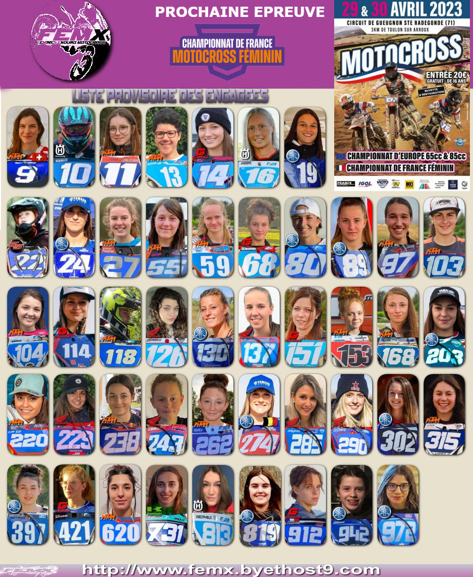 Championnat de France Motocross Féminin 2023 FFMoto